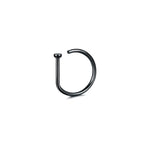 1/3/5Pcs 316L Stainless Steel Fake Piercing Nose Rings for Women Men, D-Shape Septum Nose Ring Clip On Nose Piercing Jewelry