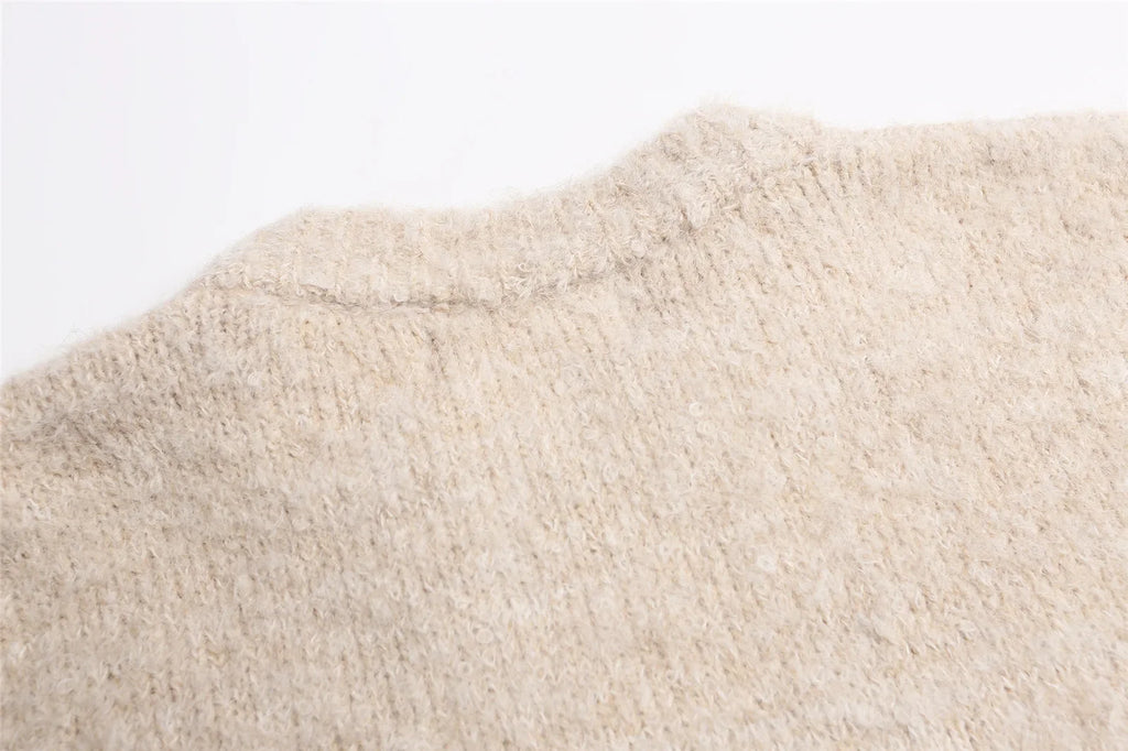 2025 Autumn and winter men's and women's American retro fun cute cat jacquard knitted sweater loose and lazy couple's top