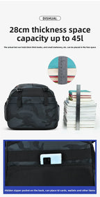 2025 new camouflage backpack for boys High capacity school bag for junior high school students Outdoor travel backpack for men