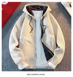 Classic Men's Knitted Sweater Cardigan Hooded Jackets Casual Streetwear Full Zip Cardigans Jackets Coat