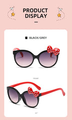 Disney Minnie Mouse Girls Sunglasses Figure Anime Kawaii UV Protection Summer Sunglasses Cute Funny Glasses Toys Birthday Gift