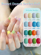 1-16pcs PSK Afternoon Sweetheart Gel Nail Polish Yellow Nails Macaron Sweetheart Color Series Whitening Nail Art Nail Supplies