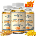 1000 Mg Vitamin C Contains Wild Rosehips-Promotes Collagen Production, Boosts Immunity, Strong Antioxidant, Supports Skin Health