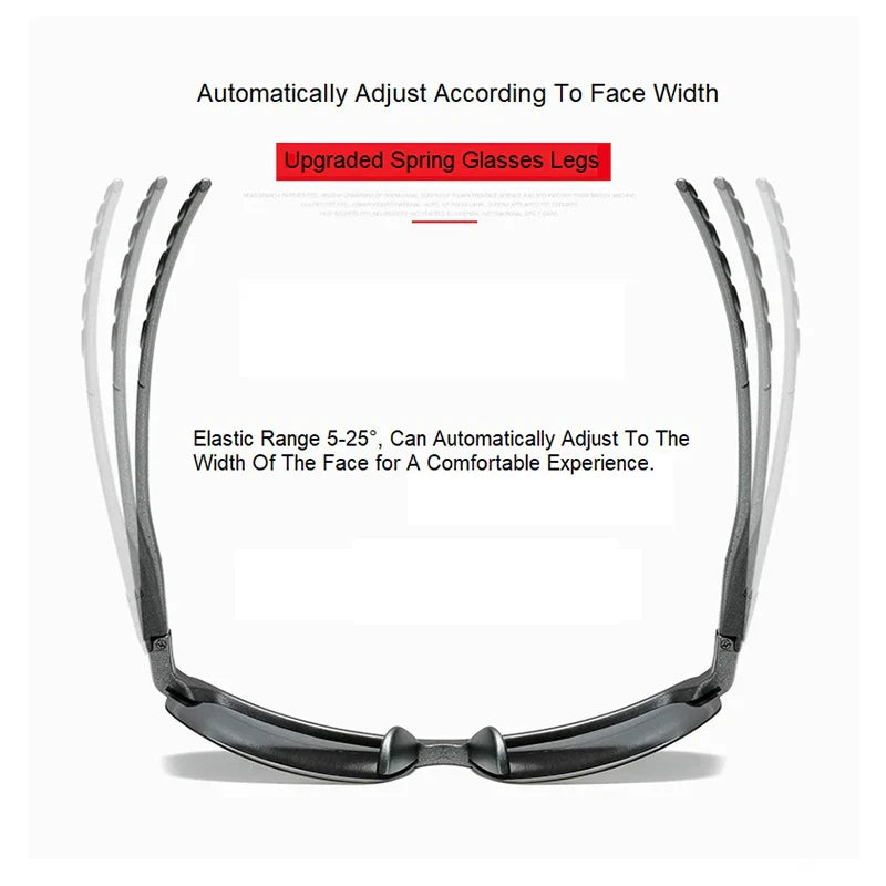 1/2PCS Night Vision Glasses Men Anti-Glare Driving Goggle Half Frame Polarized Sunglasses for Driver UV400 Day and Night Glasses