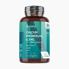 Calcium, Magnesium, Zinc and Vitamin D Supplement - Supports Immune System and Bone Health and Enhances Nutrient Absorption
