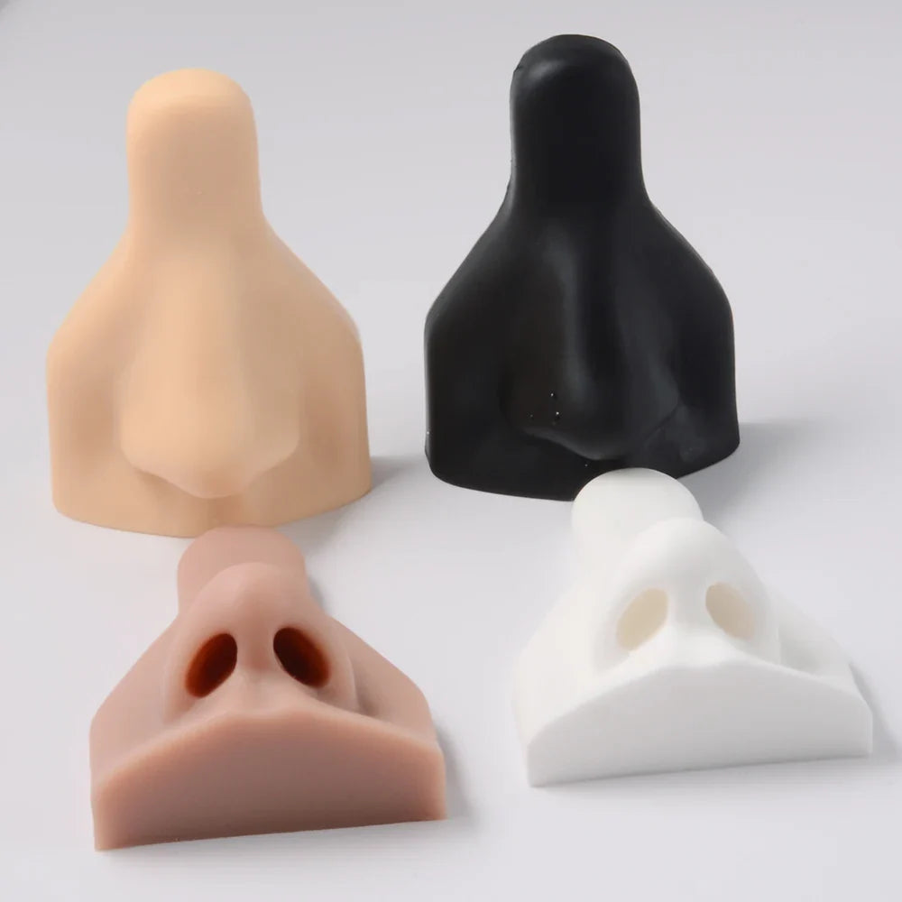1Pc Soft Silicone Nose Model Tattoo Practice Jewelry Display Piercing Tools Earring Display Tool Acrylic Display Stand Kit