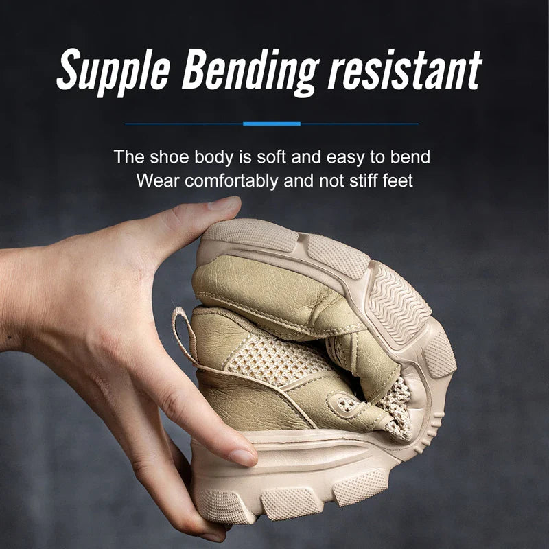 Breathable Safety Shoes Men Work Sneakers Indestructible Safety Boots Women Anti-smash Shoe Steel Toe Shoes Outdoor Sport Style