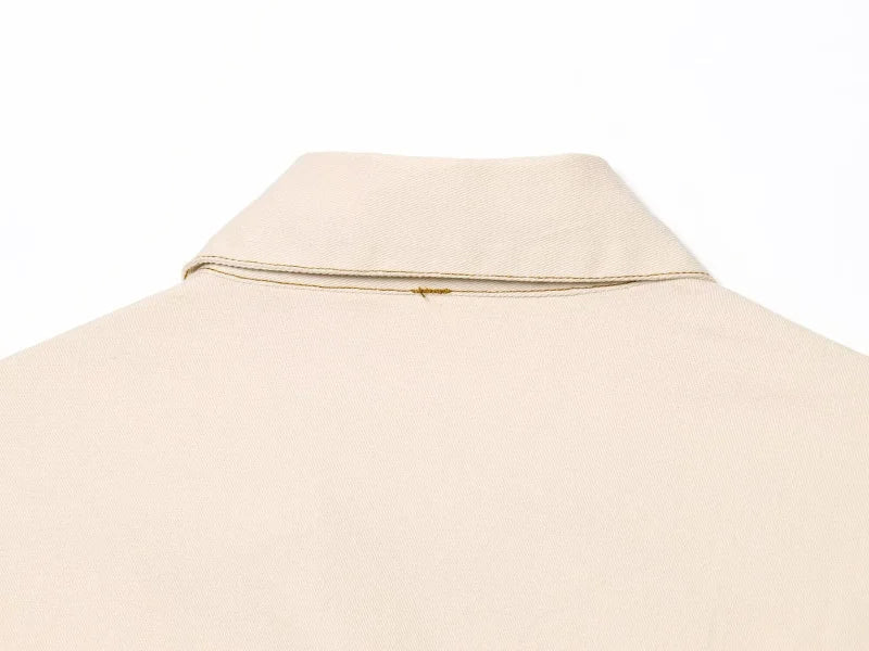 ETJ 2025 summer new TRAF women's elegant fashion waist pleated V-neck short-sleeved temperament denim MIDI dress