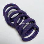 6PCS Women Glitter Hair Scrunchies Girls Elastic Hair Rubber Bands Hair Holder/Gum Hair Accessories Ponytail Hair Holders