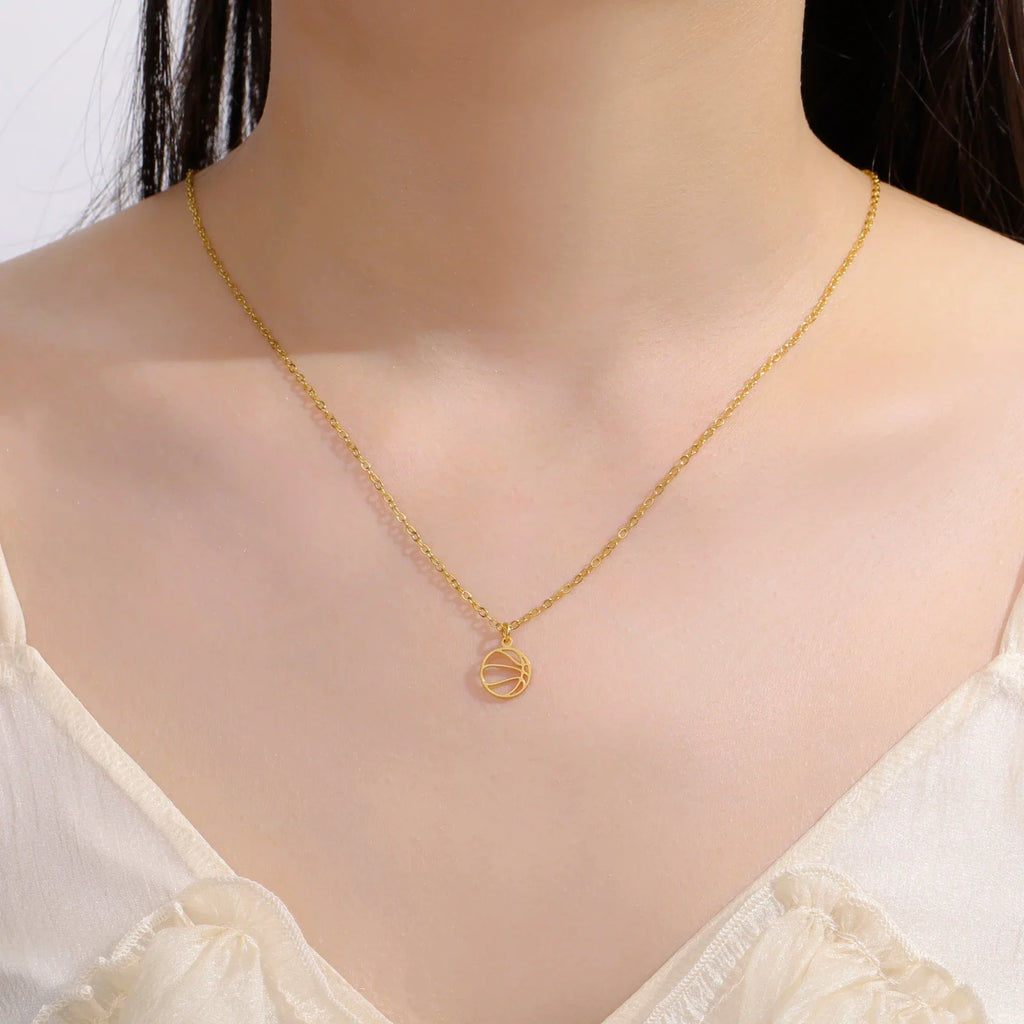 EUEAVAN 5pcs Mini Charms Stainless Steel Volleyball Charm for Bracelet Necklace Earrings DIY Jewelry Making Supplies Wholesale