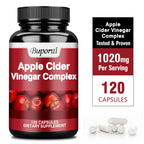 Apple Cider Vinegar - Improves Digestion, Appetite Suppression,Weight Management, Relieves Bloating - 120 Capsules