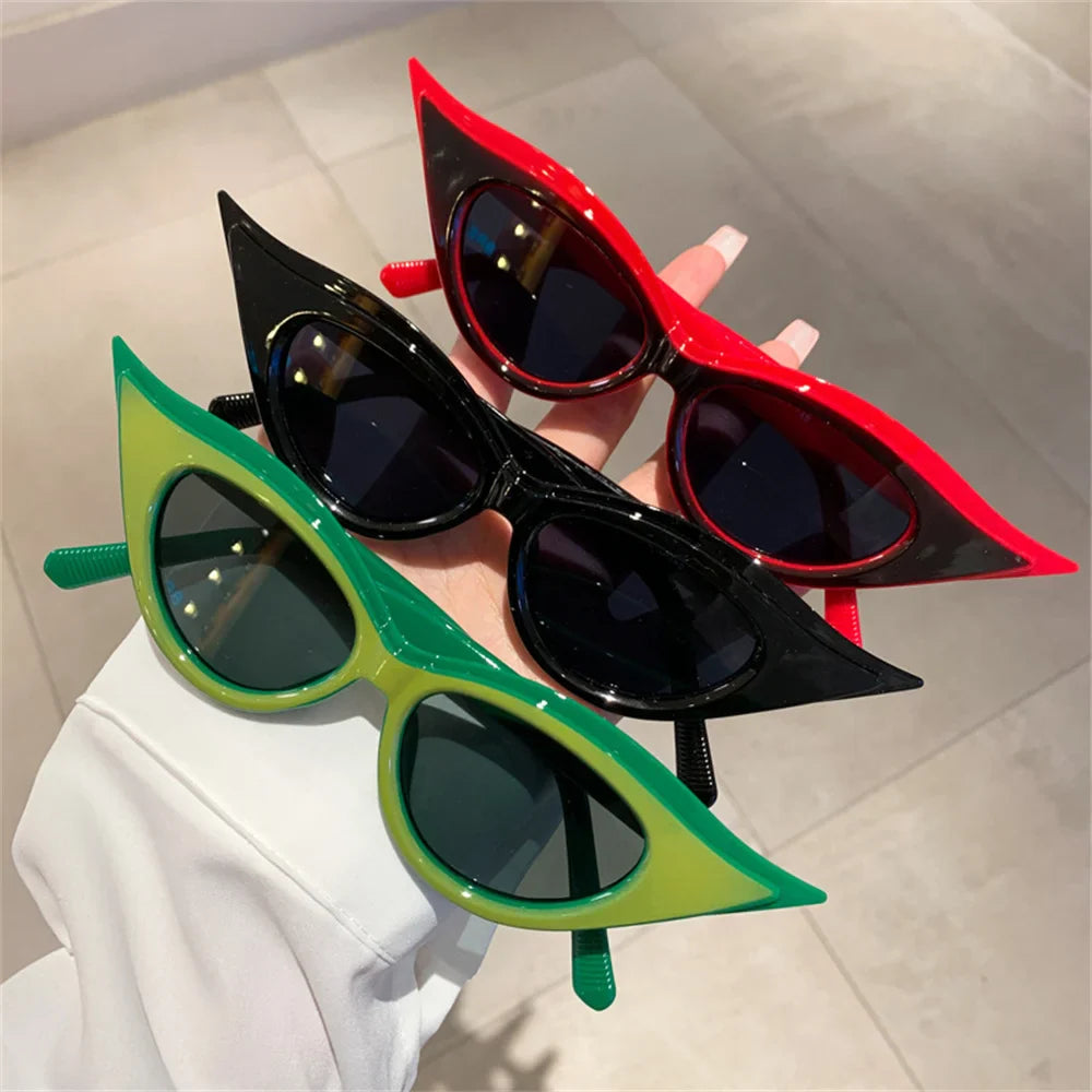 2024 Luxury Band Fashion Y2k Sexy Cat Eye Sunglasses Women Men Designer Snake Sun Glasses Gradient Shades Uv400 Oculo Eyewear