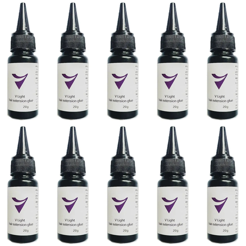 5/3/1PCV-Light Technology Hair Extension Clear Wig glue 20g V-light Traceless tool for tape Hair Extension Fast Grafting Tool