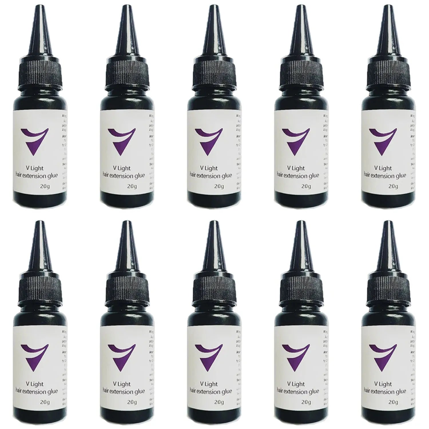 5/3/1PCV-Light Technology Hair Extension Clear Wig glue 20g V-light Traceless tool for tape Hair Extension Fast Grafting Tool