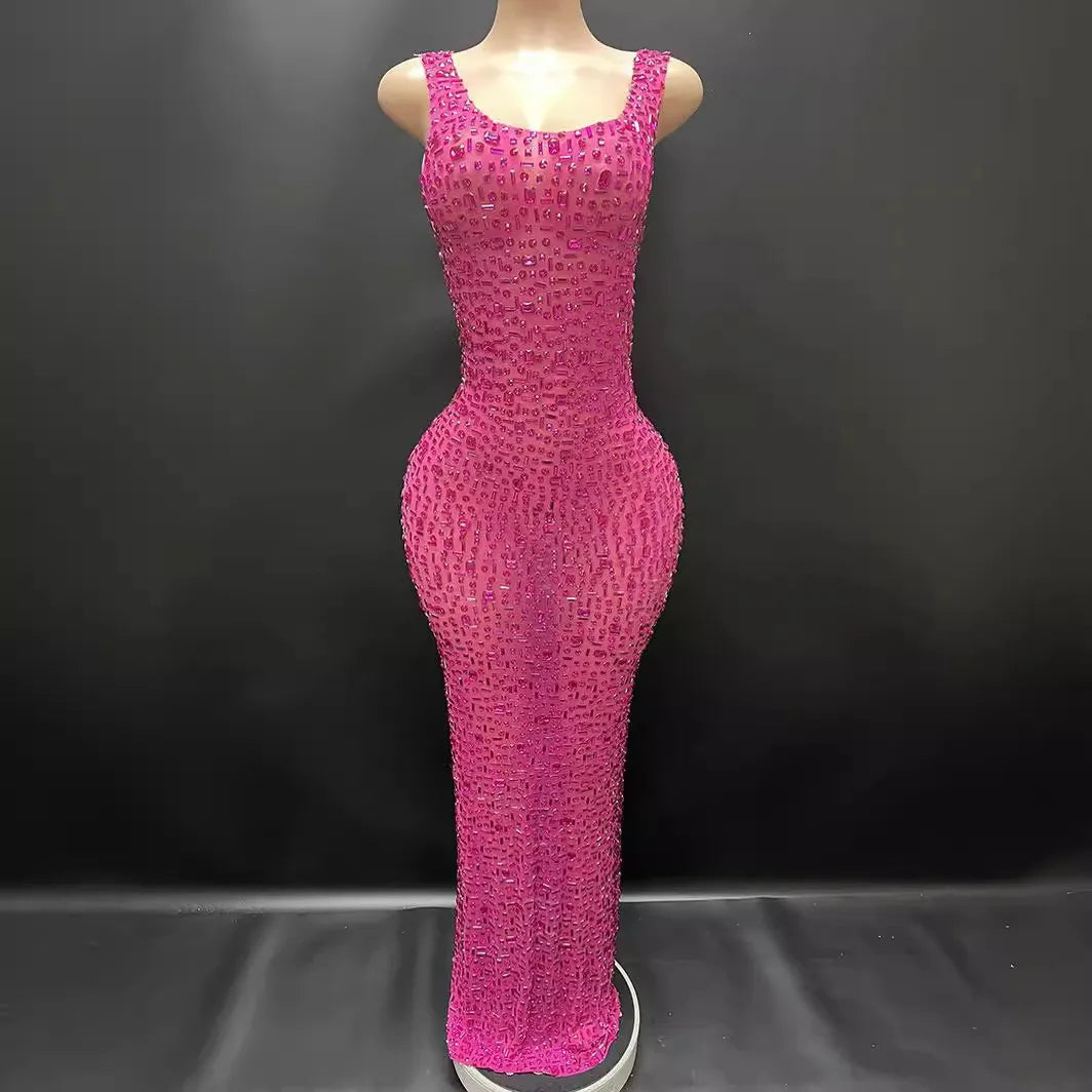 Diamonds Wedding Dress for Women Goddess Senior Photoshoot Props Homecoming Celebrate Birthday party dress New Year's Dress