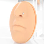 1PC Titanium 18G /20G 1.5/2/2.5/3mm Zircon Gem Nose Stud Piercing Screw Prong CZ Nostril Earring Nariz Piercings Sexy Jewelry