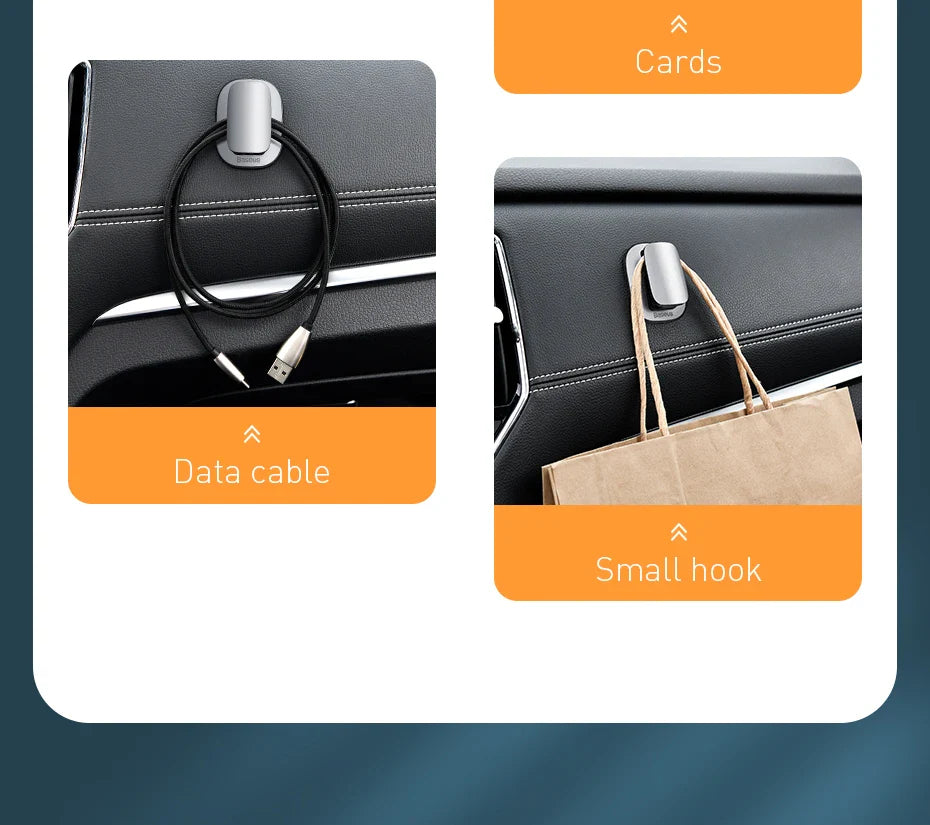 Baseus Car Eyeglass Storage Clip Sun Visor Sunglasses Holder for Auto Card Ticket Stand Interior Accessories Car Eyeglass Holder