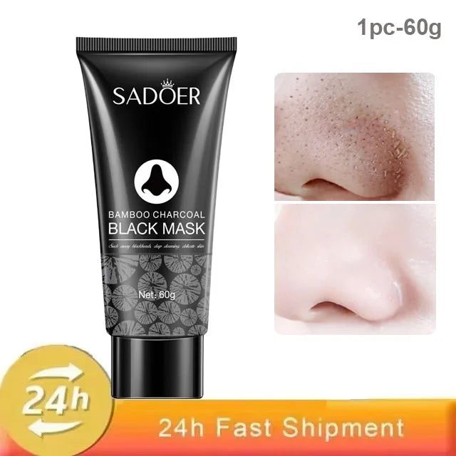 Blackhead Remover Mask Bamboo Charcoal Shrink Pores Acne Black Head Removal Cream Nose Cleansing Black Peel Off Masks Skin Care