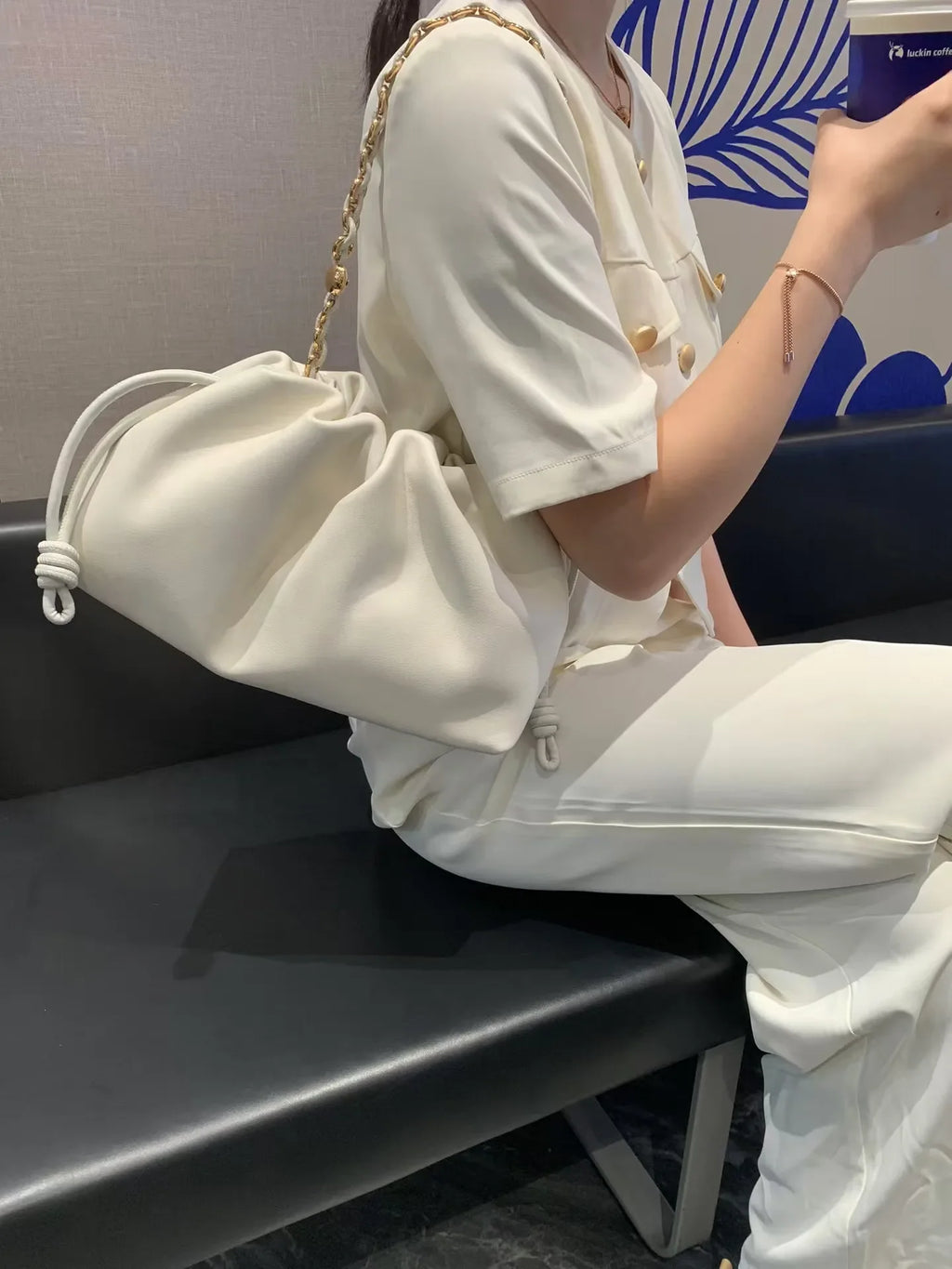 Brand Design Fashion High-grade Texture Leather Cloud Bag Luxury Ladies High Quality Cowhide  Shoulder Crossbody Bags For Women