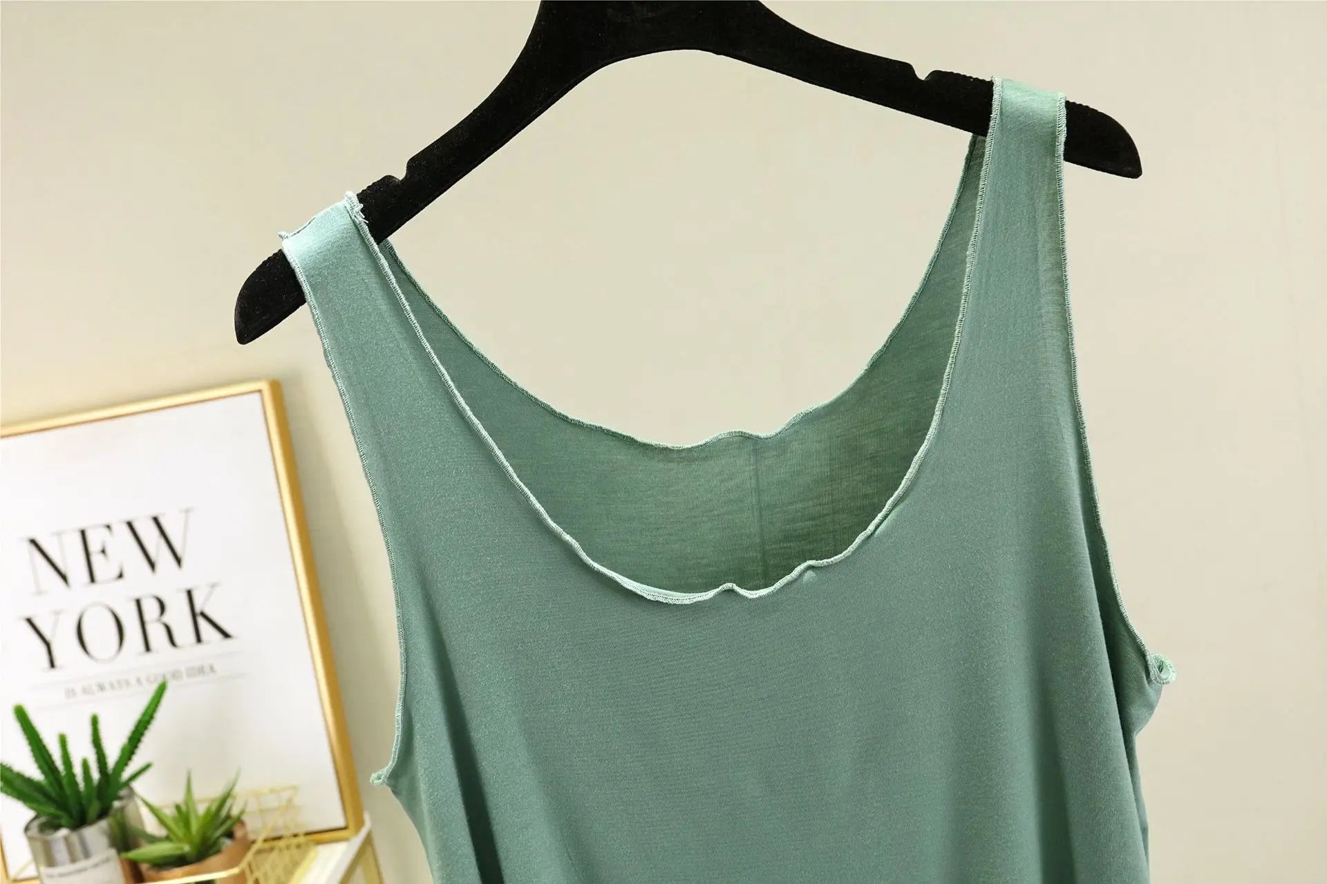 Casual Pyjama Pour Femme Summer Modal Tank Top Shorts Two-Piece Set Round Neck Sleeveless Home Wear Clothes Women Pajamas Suit