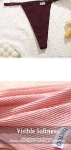 Cotton Sexy Thongs Adjustable Women's Panties Soft Panties Low Waist Seamless Thongs Woman Lingerie Tangas Mujer S-XL FINETOO