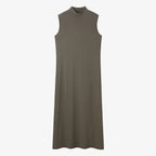 AS AW25 new design knitting cable cardigan + ribbing mockneck dress maxi length match for lady wear