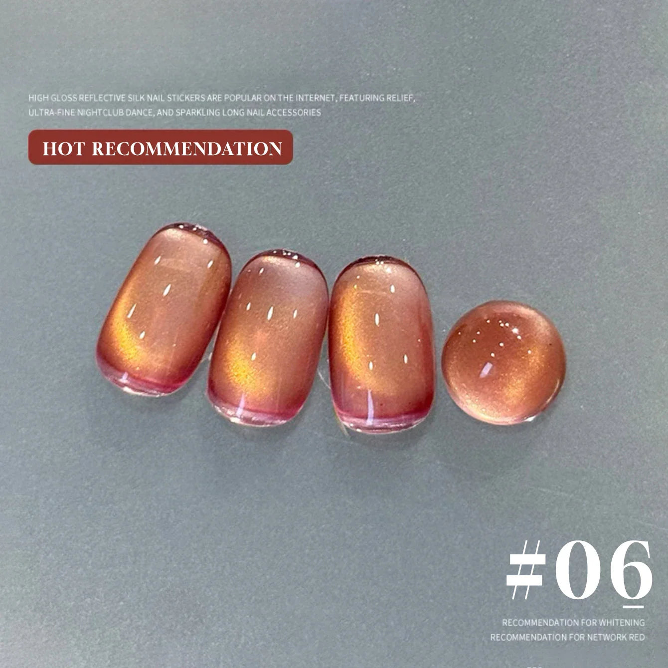 1-3pcs PSK 2025 New Whitening Purple Glass Beads Starry Crystal Nail Art Purple Glass Bead Cat Eye Gel Nail Polish Nail Supplies