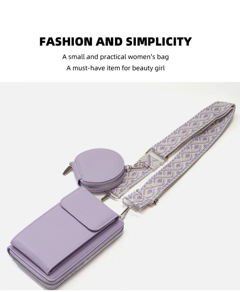 Buylor сумка для телефона PU Leather Cell Phone Bag Fashion Crossbody Bag Luxury Designer Ladies Shoulder Bag With Small Wallets