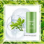 Green Tea Remove Blackhead Solid Mask Dispel Acne Blemish Cleansing Stick Mask Shrink Pores Tighten Whitening Repair Skin Care