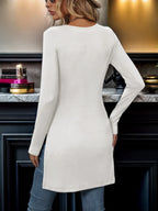 2023 Cross border Foreign Trade Europe and America Spring and Autumn New Children's Long Sleeve Slim Fit Slim Split Long T-shirt