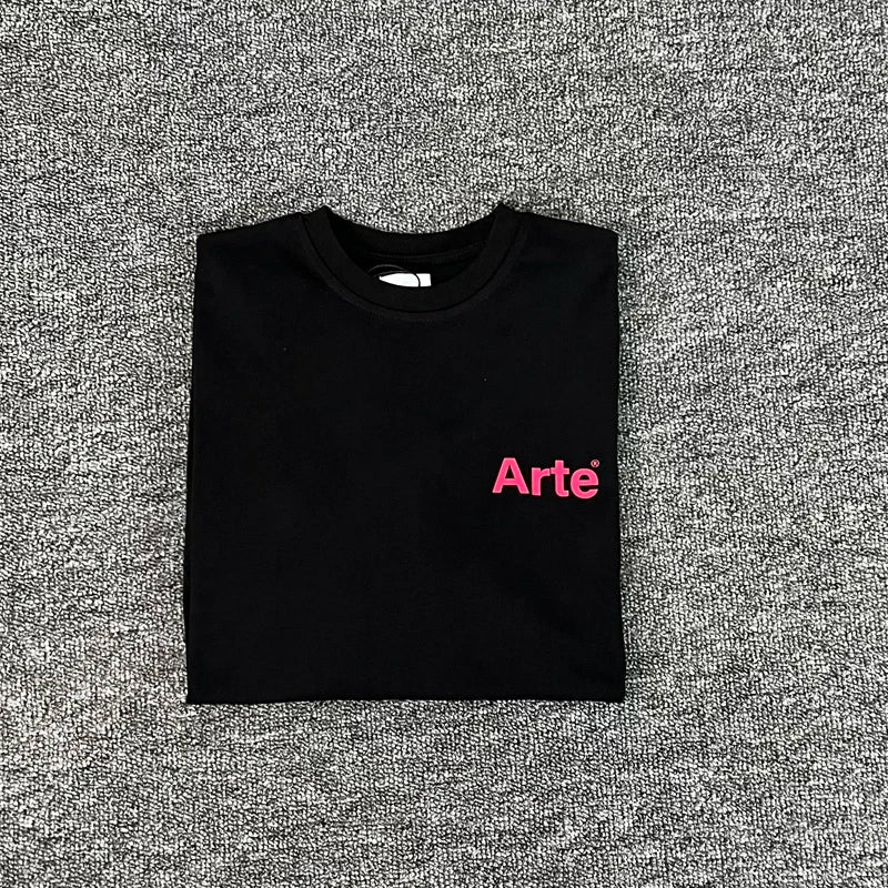 ARTE T-shirts Men Women Couples Streetwear High Quality Print Round Neck Short Sleeve Arte Top Tee One Day Shipped Out