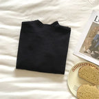 2025 Women Turtleneck Knitted Pullovers Solid Sweater Harajuku Korean Soft Warm Knitwear Autumn Winter Fashion Slim Jumpers Tops