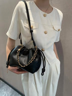 Brand Design Fashion High-grade Texture Leather Cloud Bag Luxury Ladies High Quality Cowhide  Shoulder Crossbody Bags For Women