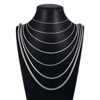 1 piece Stainless steel Round Snake Chain Pendant Necklace For Men Women Necklace Jewelry