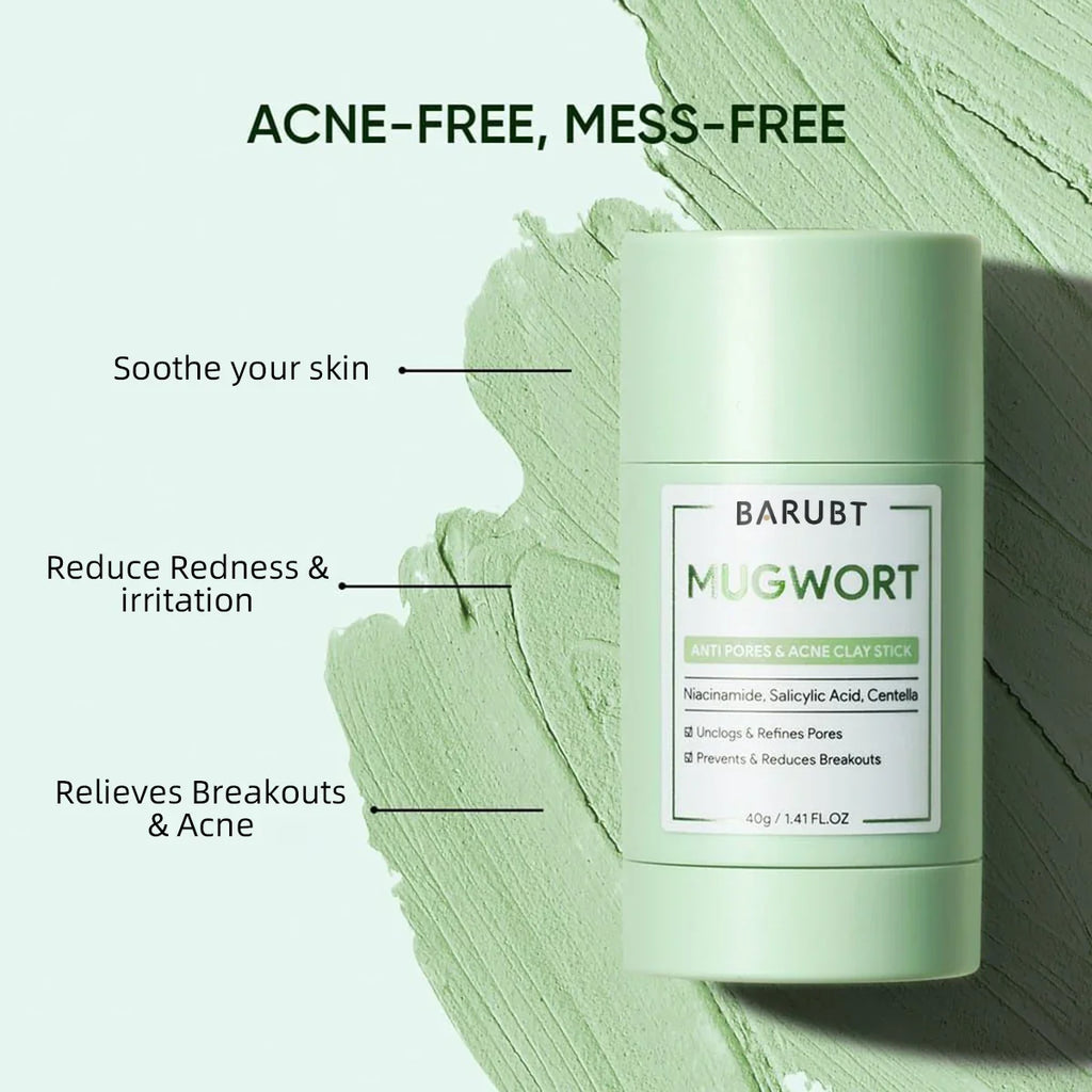 Alaska Volcano Mask Mugwort Cleansing Mask Stick Shrink Pores Acne Deep Blackhead Remover Facial Cleansing Moisturizing Mask 40g