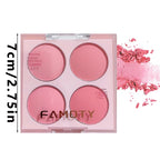4 Colors Blush Powder Face Makeup  Sweet Warm Colors Matte Cheek Powder Facial Beauty Cosmetic Makeup Blush