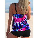 2024 Women's Sexy New Swimsuits Plus Size Printed Beachwear Summer Beach Ladies Casual Fashion Tankini Swim Wear