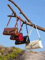 Burminsa Trendy Genuine Leather Underarm Shoulder Bags For Women 2025 Luxury Designer Crossbody Purses Flap Lock Ladies Handbags