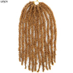 Butterfly Locs Crochet Hair 12 inch Handmade Butterfly Soft Locs Crochet Hair Extensions Synthetic Braiding Hair 12Strands/pack