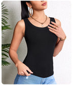 3-piece Ladies Solid Color Vest Fashion Joker Young Woman Threaded Camisole