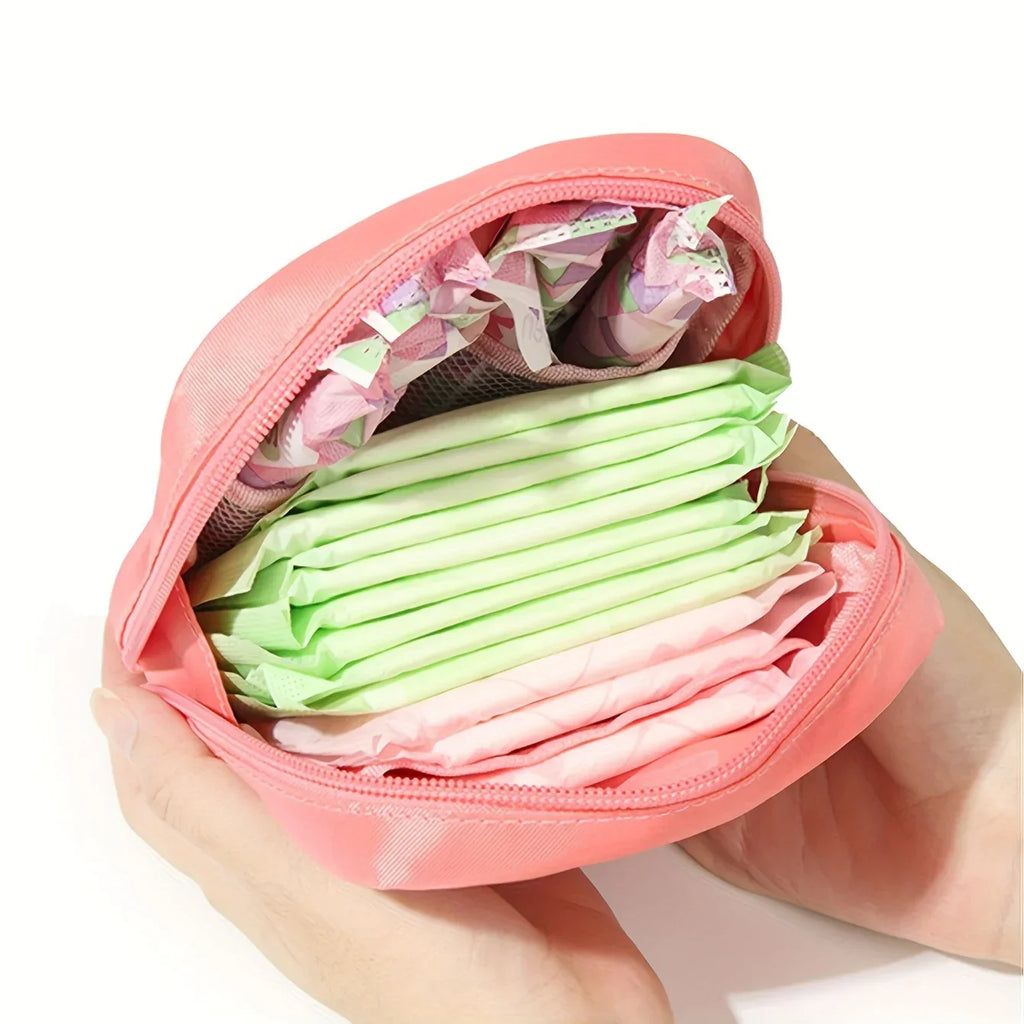 1pc Water-Resistant Feminine Product Pouch - Portable Period Kit Bag with Discreet Sanitary Napkin Storage, Menstrual Cup Pouch