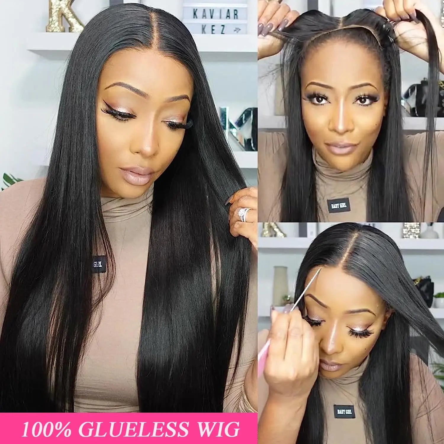 360 Full  Lace Frontal Wig 13x6 Straight Glueless Lace Front Wig Brazilian Human Hair Wigs For Black Women 13x4 Lace Wig
