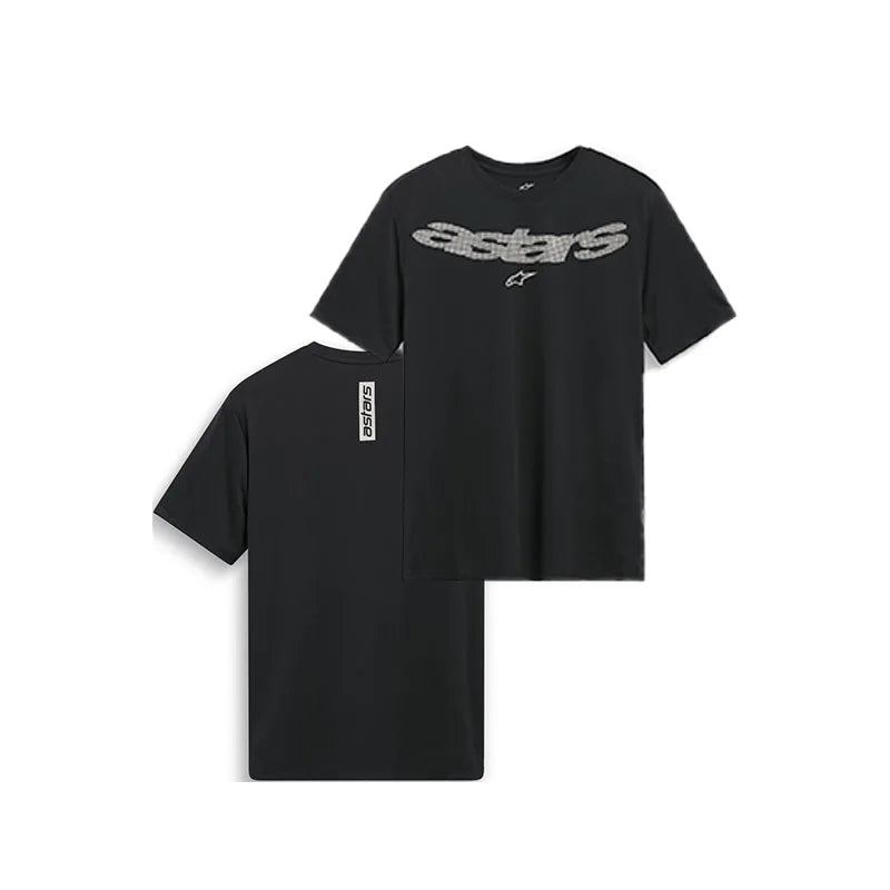 2025 Sports  Cotton T-shirt Summer Men's Alpinestar Letter Print Luxurious Women's Cycling Outdoor Street Short-sleeved Top