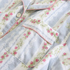 2025 Japanese New Women's Pajama Set 100% Cotton Gauze Long Sleeve Long Pants Two Piece Set Fresh and Sweet Thin Home Clothing