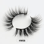 Dropshipping 15-18mm 3D Resuable Dramatic Wispy Mink Fake Eyelashes Makeup Strip False Lashes With Free Eyelash Packaging Boxes