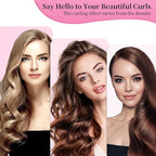 6-piece sleep styling set, no heat curling tool, women's overnight curling set.