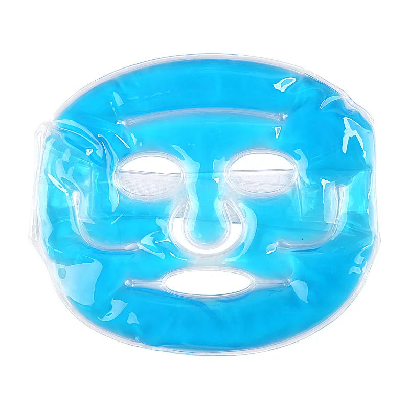 Cold Face Eye Mask Ice Pack Reduce Face Puffy, Dark Circles, Gel Beads Hot Heat Cold Compress Pack, Face SPA for Women Sleeping
