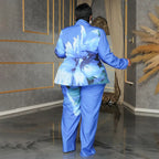 2 Piece Women Sets 2024 New Arrival Plus Size Autumn Winter Matching Two Pieces Sets Blazers Top Pants Suits Outfits Clothing