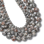 4-12mm AA Yooperlite Natural Flame Stone Beads Round Spacer Beads For Jewelry Making Supplies Diy Charms Bracelets Accessories