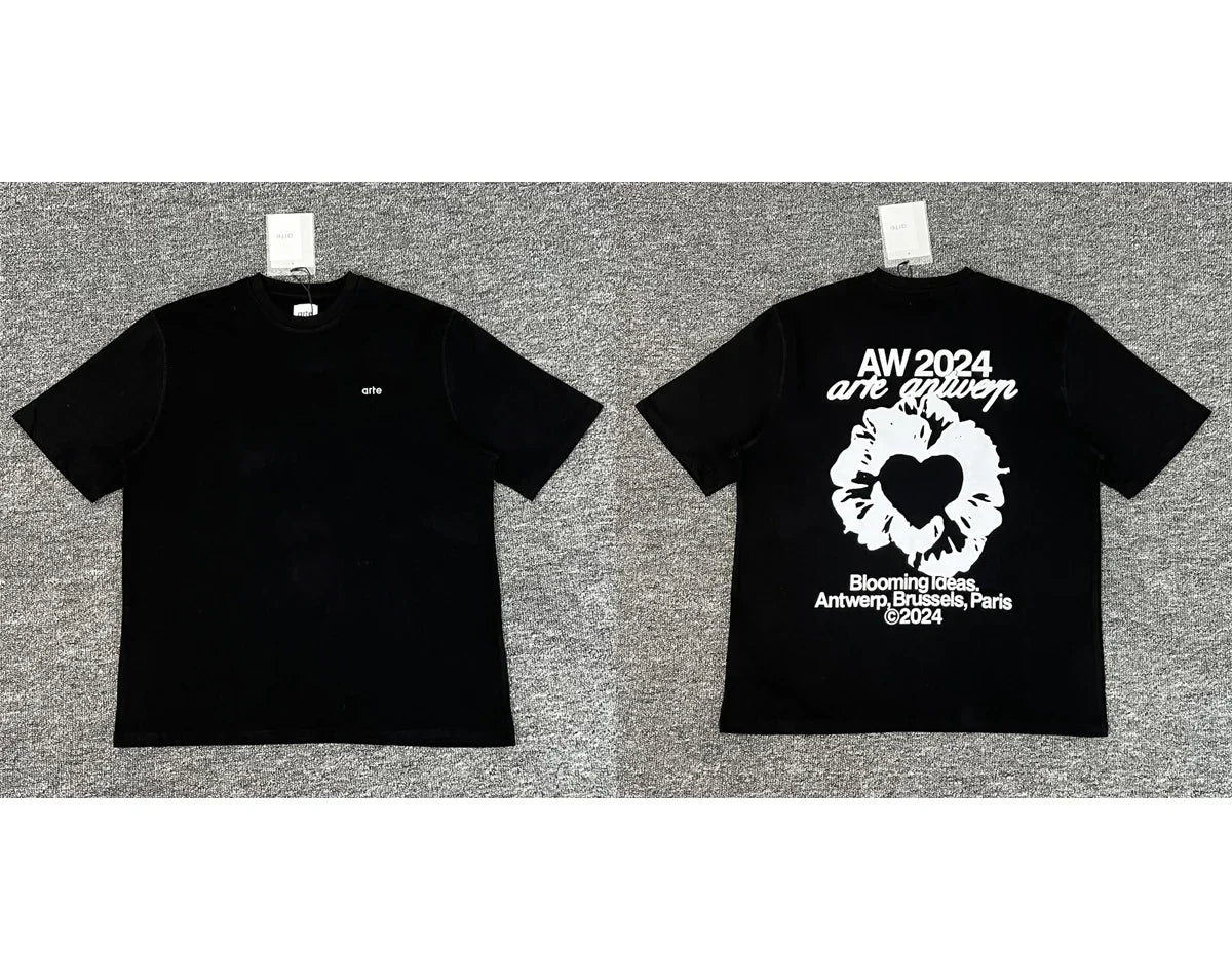 ARTE T-shirts Men Women Couples Streetwear High Quality Print Round Neck Short Sleeve Arte Top Tee One Day Shipped Out